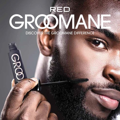 Red by Kiss Groomane Men Gray Coverage Touch-Up, Temporary Brush-On Hair Color for Beards, Sideburns Root & Brows, Water-Resistant & Sweatproof, Easy Application (Jet Black, 0.33 Fl.oz)