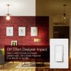 Lutron Diva LED+ Dimmer Switch for Dimmable LED, Halogen and Incandescent Bulbs, 150W/Single-Pole or 3-Way, DVCL-153P-WH, White