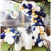 Abbaoww 100 Pcs Navy Blue Balloons 10 Inch Strong Latex Balloons for Party Decoration, Birthday, Wedding, Anniversary, Christmas and Arch Supplies