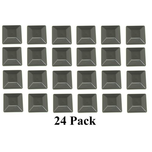 JSP Manufacturing Plastic New Fence Post Black Caps 4X4 (3 5/8") Pressure Treated Wood Made in USA MULITPACK Wholesale Bulk Pricing (24)
