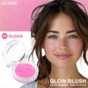 UCANBE Baked Blush for Cheek, Glow Blushing Palette - Seamless Silky Blendable Powder Blush Makeup Palette, Delivering Long Last Natural Ruddy Complexion, 04 Bubble