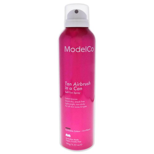 ModelCo Airbrush Tanning Kit - Airbrush Tan And Tan Remover Soap - Salon Worthy Sunless Glow For Body And Face - Prep Skin And Fix Tanning Mishaps - Beautiful Bronze Skin Without The Damage - 2 Pc
