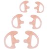 AIRSN Replacement Earmold Earbud Earplug for Motorola Kenwood Two-Way Radio Air Acoustic Coil Tube Audio Kits (Pink,2 Pair-Medium)