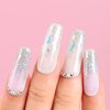 AIMEILI Soak Off U V LED Glitter Gel Nail Polish - Silver Glitter Explosion (023) 10ml