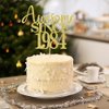 41st Awesome since 1984 Cake Topper Cheers to 41 Years Birthday Cake Pick 41 Fabulous Cake Decoration for Happy 41st Birthday Anniversary Party Cake Decorations Supplies (1984, golden)