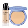 SACE LADY 2Pcs Face Make Up Set, Flawless Matte Foundation and Oil Control Pressed Powder, Lasting Coverage Waterproof Natural Cosmetics Kit