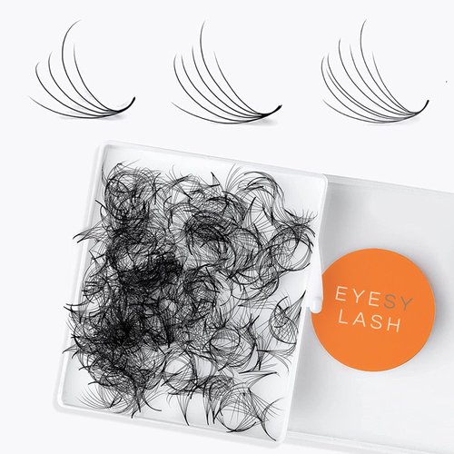 Eyesy Lash 500 Camellia Lash Extensions | 5D 0.07 Size 10-12-14mm Curl CC | American Volume Lash Multiple Lengths Eyesy Eyelash Extension Pestanas Pelo A Pelo Create Depth, Textured, Layered Effect