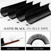 Befer Beauty Volume Lash Extensions 0.05CC, Mix-8-15mm Eyelash Extension Matte Black,Easy Fan Volume Lashes Fluffy Matte Black Soft, CC Curl Self Fanning Lash Extension Professional Eyelash Extensions
