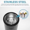 Aroma Housewares Mini Coffee Grinder and Electric Herb Grinder with 304 Stainless Steel Grinding Blades and a Premium Clear Lid (40 g.) (ACG-107B), Black