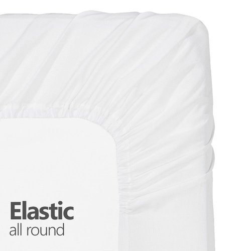 Micro Fiber 2 Twin XL Fitted Bed Sheets (2-Pack) Soft and Comfy - Twin Extra Long, 15" Deep Pocket, 39" x 80" Great for Dorm Room, Hospital and Split King Dual Adjustable Beds (Twin XL, White)