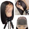 SUPERLOOK 10inch Bob Wig Human Hair 13x4 Straight Lace Front Wigs Human Hair 200% Density 15A Straight Bob Wigs For Black Women Pre Plucked with Baby Hair (10inch, 13 * 4 Bob ST)