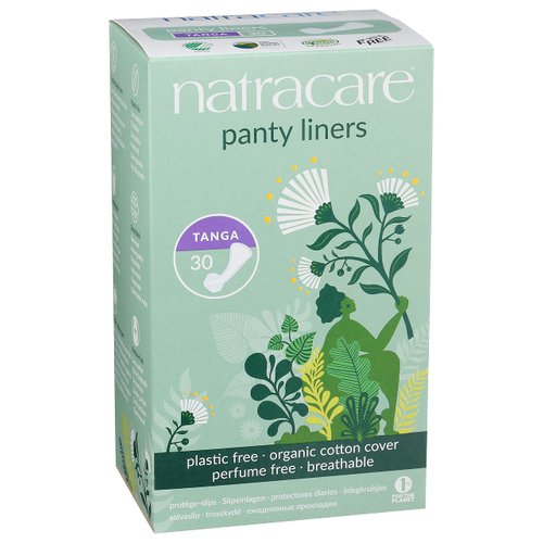 Natracare Natural Panty Liners, Tanga, 30 Count (Pack of 1)