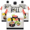 Big Dot of Happiness Let’s Roll - Sushi - Treat Box Party Favors - Japanese Party Goodie Gable Boxes - Set of 12
