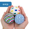 Entervending Bouncy Balls - 6 Pcs Rubber Balls for Kids - Mixed Bounce Balls - 60 mm Big Bouncy Ball - Bouncing Balls Party Favors