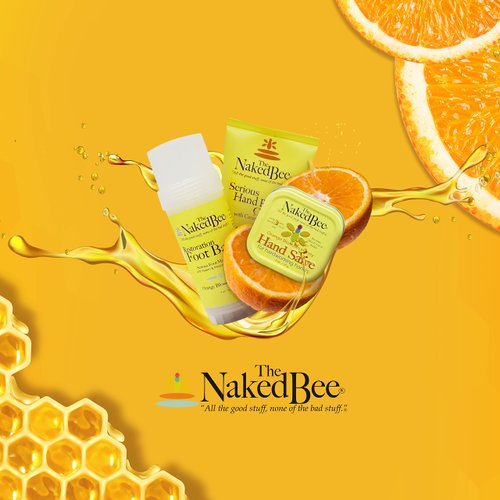 The Naked Bee Organic Orange Blossom Honey Lip Balms - 3 Pack