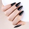 LoveOurHome 288pc Almond Press on Nails Medium Fake Nails Tips Acrylic Nails Press ons Nail Short Stiletto Glue on Nail French Tips Press on Nail Women Girls Artificial False Nail with Adhesive Tabs