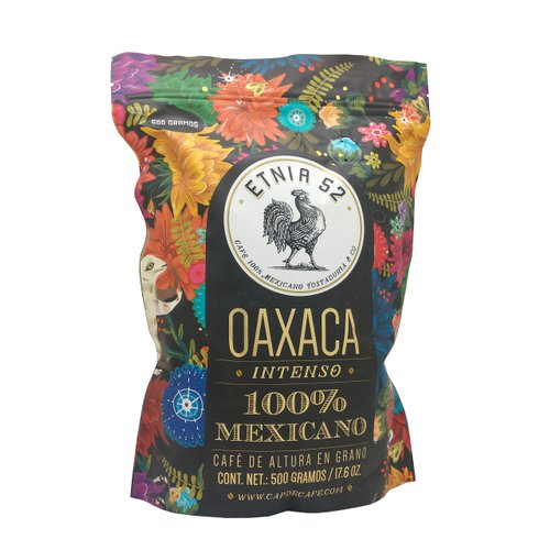 Etnia 52 - Oaxaca (Intenso), Mexican Ground Coffee, 1 lb. or 16 oz, Kosher Certified (KMD), Made in Mexico, includes Ebook