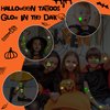 U-Goforst 200 PCS Halloween Tattoos for Kids, Glow in The Dark Halloween Party Favors, Halloween Temporary Tattoos Goodie Goody, Halloween Treats Bag Stuffers Gift Bulk