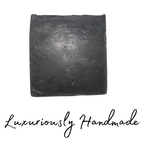 Handmade Activated Charcoal Detox Soap Bar| Lavender Essential Oil | Vegan| Gluten Free| for Acne, Blemishes| Fades Dark Marks| For all Skin-Types| Body and Face| Hydrate and Pamper Skin