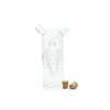 Fox Run 7050 Run Grape Motif Oil and Vinegar Cruet Dispenser Bottle, Clear Borosilicate Glass