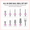 Makartt Nail Drill Bits:10Pcs Dimond Sanding Bit Sets for Nail Drill E-File,Upgraded Cuticle Cleaner Nail Bit Kit Tool Bits for Acrylic Nail Art Tools Nails Manicure Nail Prep,Nail Salon Home DIY Use