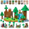 Gleamkid 123PCS Magnetic Blocks - Forest Castle Theme Magnetic Blocks Building Toys, Toddler Magnet Toys STEM Building Game Sensory Gift for Kids Ages 3 4 5 6 7 8 9+ Boys Girls Birthday Gifts