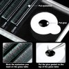 2-in-1 Eyelash Extension Crystal Pallet, Glass False Lashes Stand Tray, Strip Tile Holder for Lashes Adhesive Glue, Nail Art Painting Color Toning Glass Board (1Pcs)
