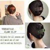 7 PCS Curved Hair Clip Classical Duckbill Hair Barrettes No Slip French Concord Flat Ponytail Hair Clamps Women Oval Hair Claw Strong Hold Side Clamps for Girl Thick Thin Hair Cute Hair Accessories