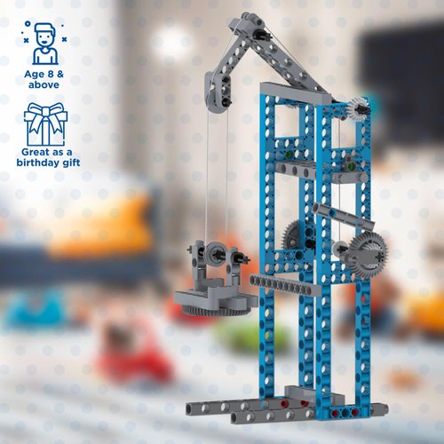 Thames & Kosmos Simple Machines Science Experiment & Model Building Kit, Introduction to Mechanical Physics, Build 26 Models to Investigate The 6 Classic Simple Machines