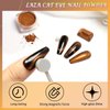 Laza Cat Eye Chrome Nail Powder Magnetic Powder 3D Cat Eye Effect Mirror Effect Pigment Dust Magic Galaxy Holographic Effect Glitter with Magnetic Stick for Velvet Nail Art - Copper