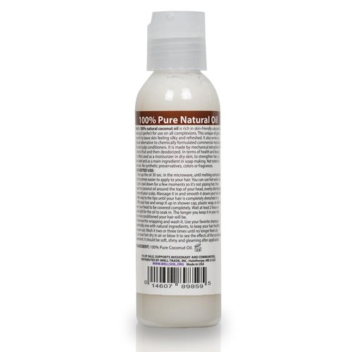 COCONUT OIL | 4oz(118ml) | All-Natural | For Hair+ Skin | Nourishing, Moisturizing | Dry Skin and Health Beauty