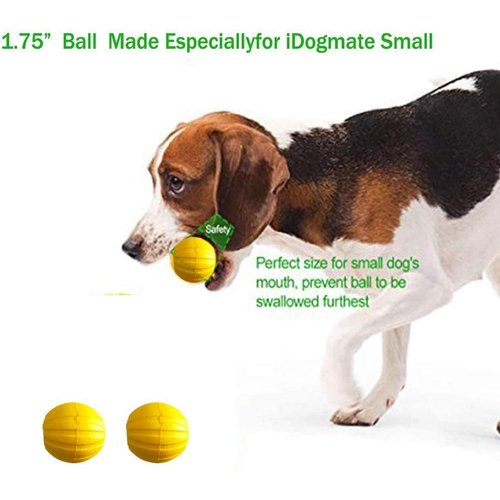 IDOGMATE 1.75" Durable Balls for Small Dogs, Ball Dog Toy for Small Launcher, Dog Balls,Durable, Washable (3pcs)