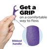 GUM Comfort Slide Floss Picks - Perfect for Tight Teeth - Extra Strong Shred-Resistant Dental Floss, Easy Grip Handle - Dental Flossers for Adults - Fresh Mint Flavor, 90 ct (6pk)