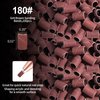 Nail Drill Bits Sanding Bands, 3 Color Coarse Fine Medium Grit Efile Sand Set Size #80#120#180 Electric File Nail Bits 3/32 Inch for Acrylic Gel Nails Cuticle Manicure Pedicure Polisher