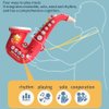 Smaroll Kids Saxophone Toy with Light and Sound,Multifunctional Early Educational Toys Musical Instrument Toy for Toddler Girls Boys Beginners Music Simulation Mini Saxophone, for Kids
