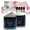 Wishful Parcel USA Made Clay Mask for Face, Deep Cleansing & Brightening Face Mask for Dark Spots, and Anti-Aging, Bowl with Face Cream Base and Essential Oil (Clay Mask)