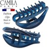 Camila Paris CP3081 French Hair Clip for Women, Blue, Girls Hair Claw Clip Jaw Fashion Durable and Styling Hair Accessories for Women, Luxury Ladies Strong Hold No Slip Grip Clamp, Made in France