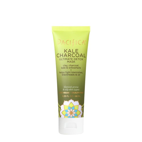 Pacifica Beauty Kale Charcoal Ultimate Detox Mask, Skincare, Clay Mask, Blemishes, Blackhead Remover, Pore Minimizer, Facial Mask, Face Care, Skin Care, Oily Skin, Vegan, 2.25 fl oz (1 Count)