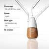 Clinique Even Better Clinical Serum Full Coverage Hydrating Foundation Broad Spectrum SPF 25 With Vitamin C, Salicylic Acid + Hyaluronic Acid For Oily Skin Types, Flax, 1 Fl Oz
