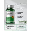 Horbaach Calendula Flower Capsules 1100mg | 180 Count | Marigold Extract | Non-GMO, Gluten Free Herbal Supplement