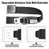 2 in 1 Airplane Seat Belt Extender, Coolrunner Adjustable 7-32" Airplane Seatbelt Extender - FITS ALL Airlines - Free Carrying Case