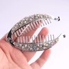 ericotry 2PCS Banana Hair Clip with Shining Rhinestone Fish Shape Clamp Ponytail Hair Twist Holder Hair Clincher Headdress for Women Girl