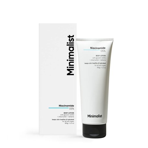 Minimalist Niacinamide 5% Body Lotion with Shea Butter For Hydration &amp; Nourishment of Skin | Redu...