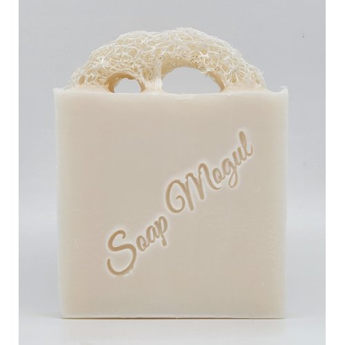 Soap Mogul Coconut Soap Bar with Loofah for Dry, sensitive skin and whole body.