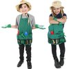 Born Toys Kids Gardening Tool Set for Ages 3-7 Kids, Garden Apron, Kids Sun Hat, Kids Shovel, Toddler Gardening Gloves - Kids Gardening Set as Dress Up & Pretend Play, Costumes for Boys & Girls