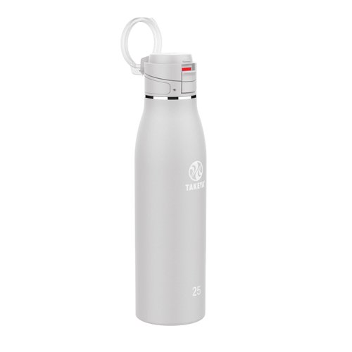 Takeya 25 oz Traveler Stainless Steel Insulated Travel Coffee Mug with Locking Leak Proof Lid, Premium Quality, BPA Free, Dodgeball Grey