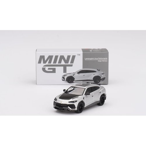 Diecast Model Car Compatible with Mini GT 1:64 Scale Lamborghini Urus Performante Diecast Model Car, Grigio Nimbus MGT00747