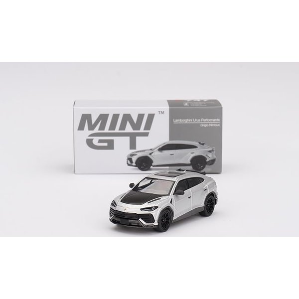 Diecast Model Car Compatible with Mini GT 1:64 Scale Lamborghini Urus Performante Diecast Model Car, Grigio Nimbus MGT00747