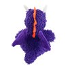 MIGHTY- Microfiber Ball- Medium- Dragon – Made with Squeaker Balls and Minimal Stuffing. Strong & Tough. Interactive Play. Dog Toy Machine Washable & It Floats. (Purple)