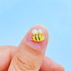 Bee Nail Charms 50PCS - 3D Resin Nail Decorations Flatback Kwaii Cute Nail Charms for Acrylic Nails
